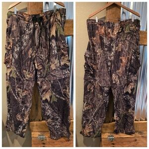 2X Realtree Camoflauge Convertibke Cargo Pants Lightweight Guide Series